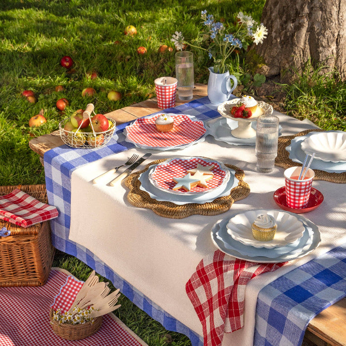 Meri Meri Red Gingham Napkins - Small