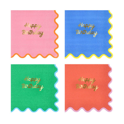 Meri Meri Wiggle Edge Napkins - Large