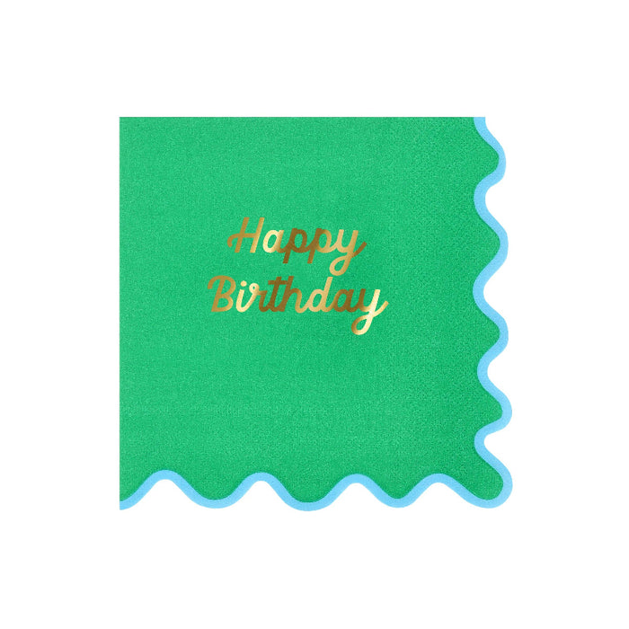 Meri Meri Wiggle Edge Napkins - Large