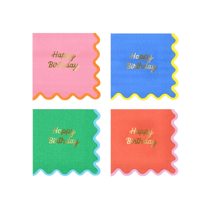 Meri Meri Wiggle Edge Napkins - Small