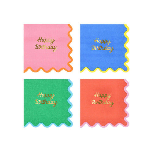Meri Meri Wiggle Edge Napkins - Small
