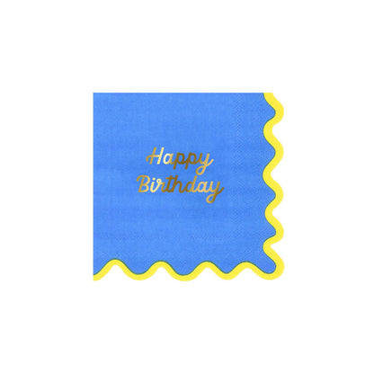 Meri Meri Wiggle Edge Napkins - Small