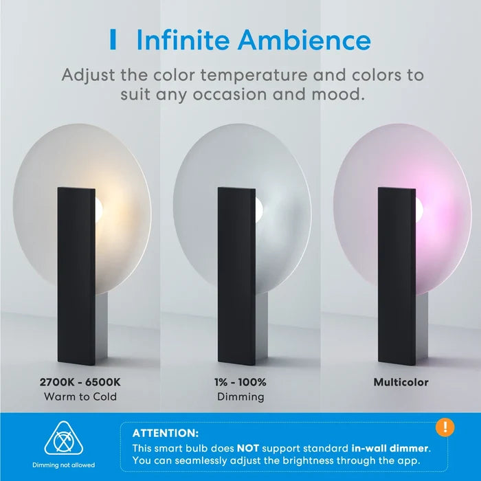 a close up of three different colored lamps on a white surface
