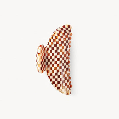 Midi Heirloom Claw - Tortoise Checker