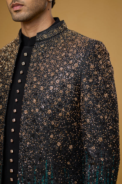 Midnight Teal designer ethnic wear for men