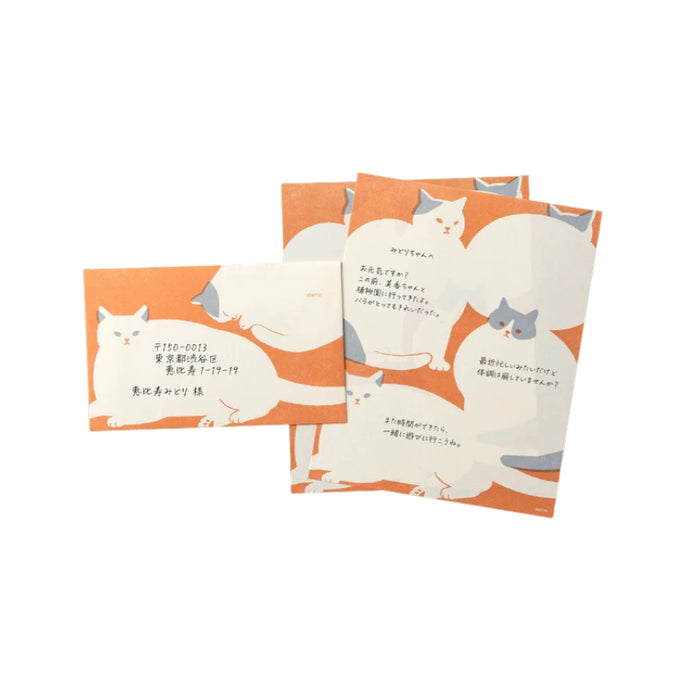 Midori Kimagure Cat Letter Pad