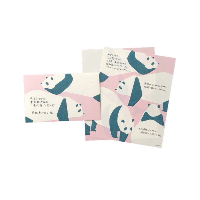 Midori Kimagure Panda Letter Pad