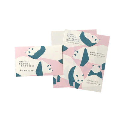 Midori Kimagure Panda Letter Pad