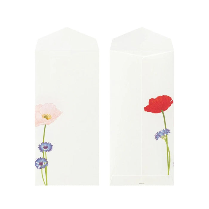 Midori Seasonal Envelopes - Poppy