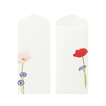 Midori Seasonal Envelopes - Poppy