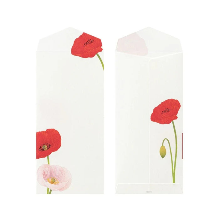 Midori Seasonal Envelopes - Poppy