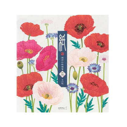 Midori Seasonal Letter Pad - Poppy