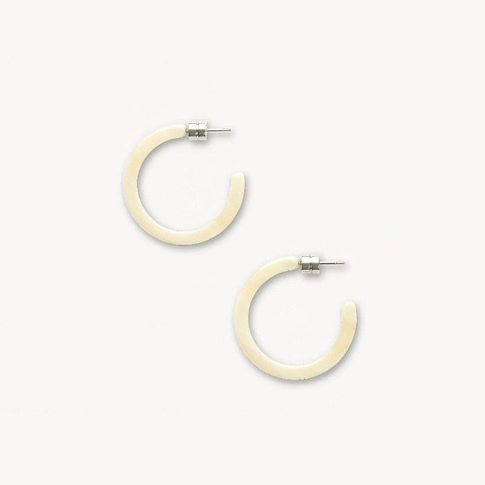 Mini Hoops - Alabaster
