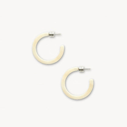 Mini Hoops - Alabaster