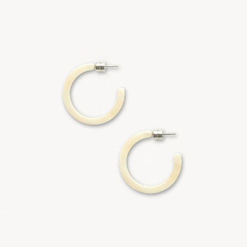 Mini Hoops - Alabaster