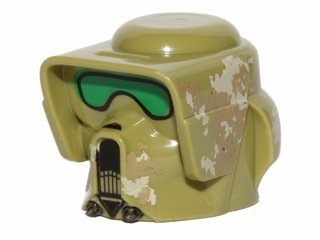 Minifigure, Headgear Helmet SW Elite Corps Trooper with Camouflage Pattern
