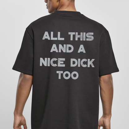 Minimalist "All This" Bold Quote Tee – Sarcastic Men's Graphic Shirt