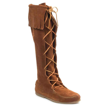 Minnetonka Front Lace Knee High Boot - Mens Boots
