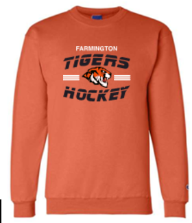 MITE 3 ORANGE CHAMPION POWERBLEND CREWNECK SWEATSHIRT