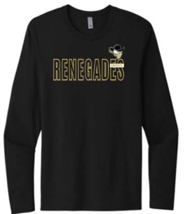 MN RENEGADES NEXT LEVEL COTTON LONG SLEEVE T-SHIRT