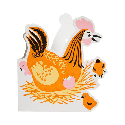Mother Hen Cut-Out Card