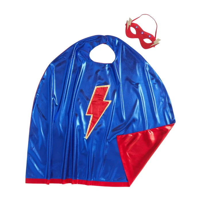 Mud Pie - Blue Cape & Mask Set (8400453009716)