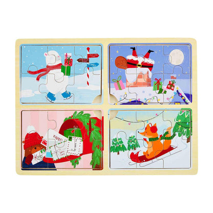 Mud Pie - Christmas 4 in 1 Puzzles (8409335955764)