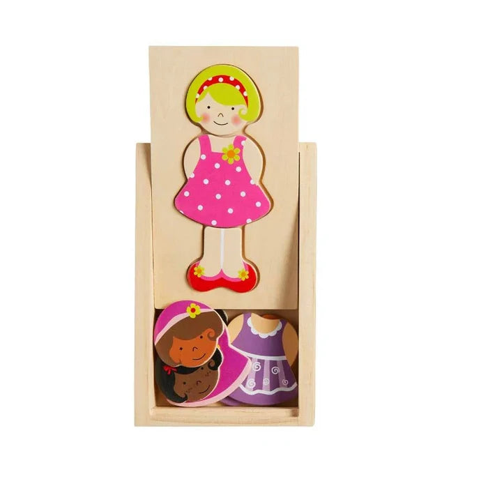Mud Pie Mix & Match Dress Up Wood Puzzles (7040251953199)