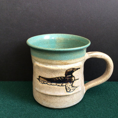 Mug with Embossed Loon