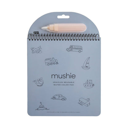 Mushie - Reusable Water Colour Pad - Vehicles - Mabel & Fox