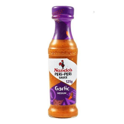Nando's Peri-Peri Sauce-Garlic Medium (250 g) | Food, South African | USA's #1 Source for South African Foods - AubergineFoods.com