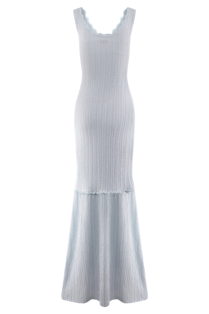 Natalie Off Shoulder Maxi Dress - Sky Blue