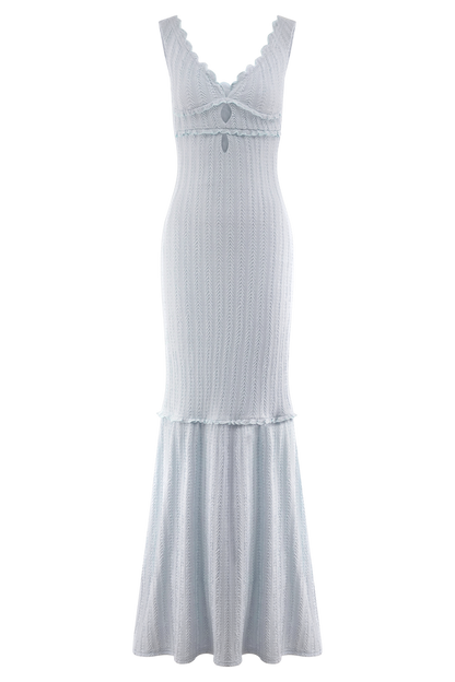 Natalie Off Shoulder Maxi Dress - Sky Blue