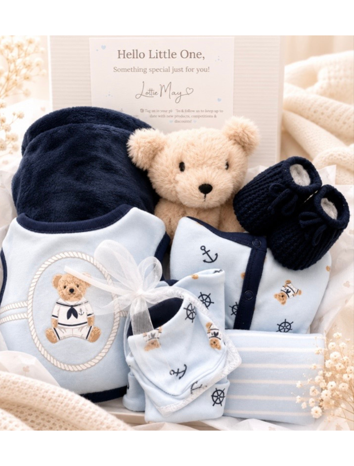 Navy Bear Gift Hamper