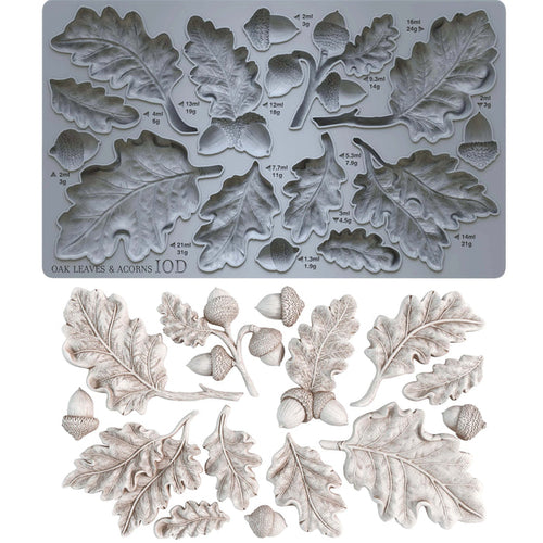 NEW! Decor Mould by IOD - Iron Orchid Designs - Oak Leaves
