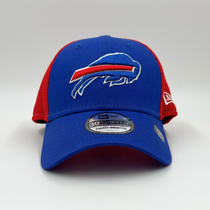 New Era 39THIRTY Buffalo Bills Primary Logo Royal & Red Neo Cap