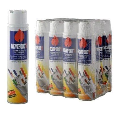 Newport Zero Extra Purified Butane Torch Fuel - Clean Flame Butane for Torches