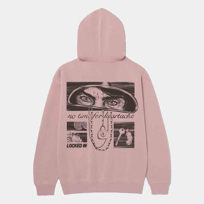 Rear view of the Overtime No Time For Heartache Hoodie.