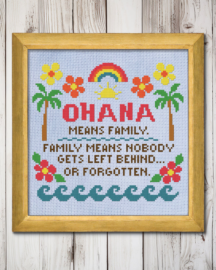 Nobody Gets Left Behind Cross Stitch Pattern
