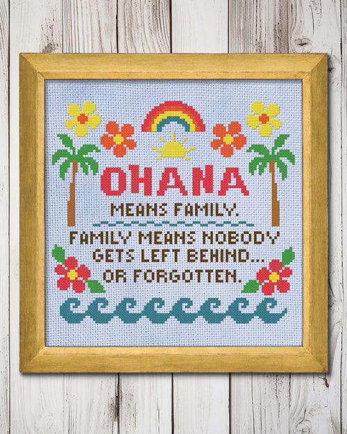 Nobody Gets Left Behind Cross Stitch Pattern