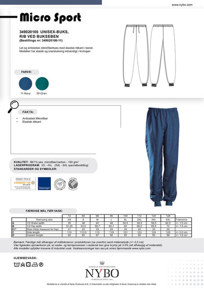 Nybo Navy Unisex Micro Sportbyxor