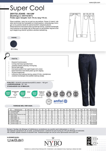 Nybo Navy Unisex Super Cool Jeans