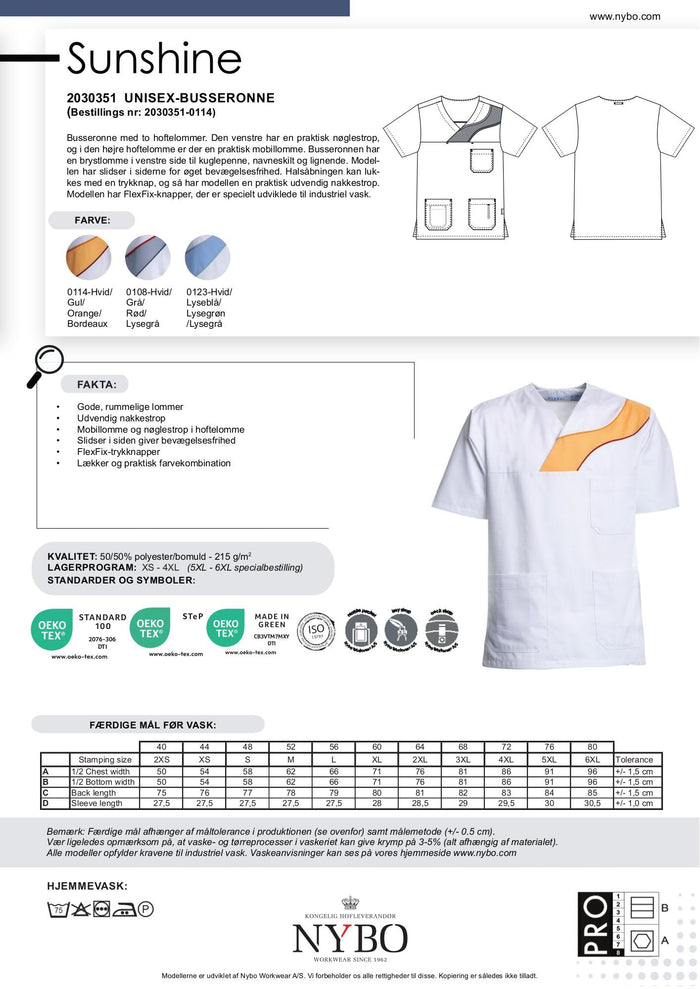 Nybo Vit/Gul Unisex Sunshine Bussarong