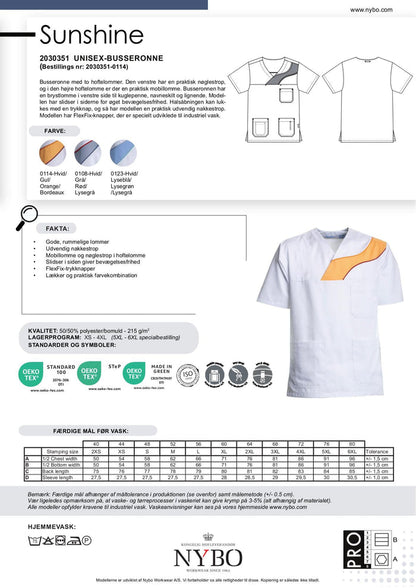 Nybo Vit/Gul Unisex Sunshine Bussarong