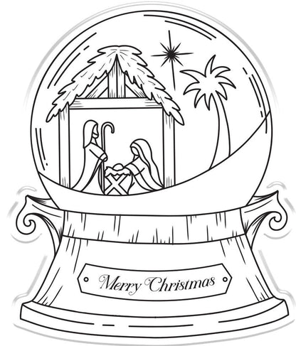 O' Holy Night Metal Die - Away In A Manger