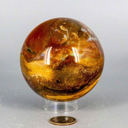 Ocean Jasper Crystal Sphere Polished Orbicular Stone