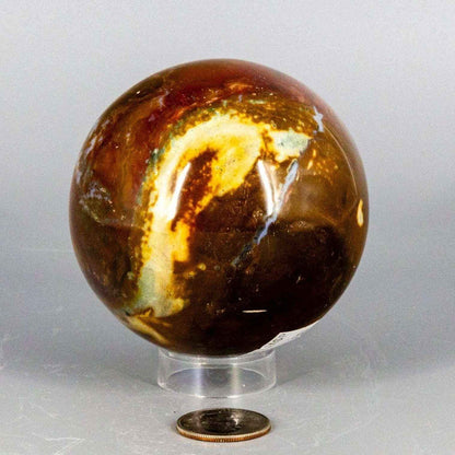 Ocean Jasper Crystal Sphere Polished Orbicular Stone