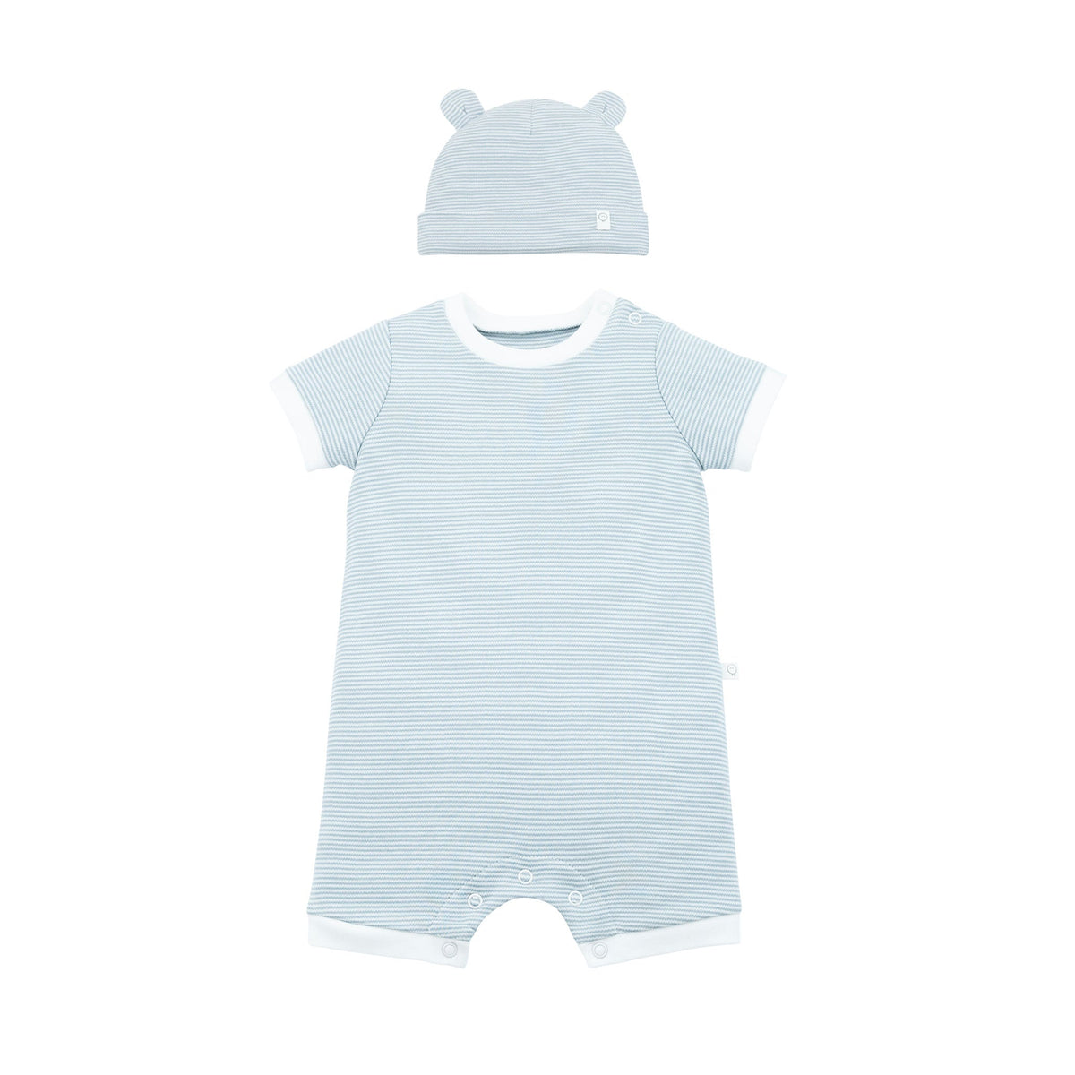 Baby Bear Hat & Summer Sleepsuit Set