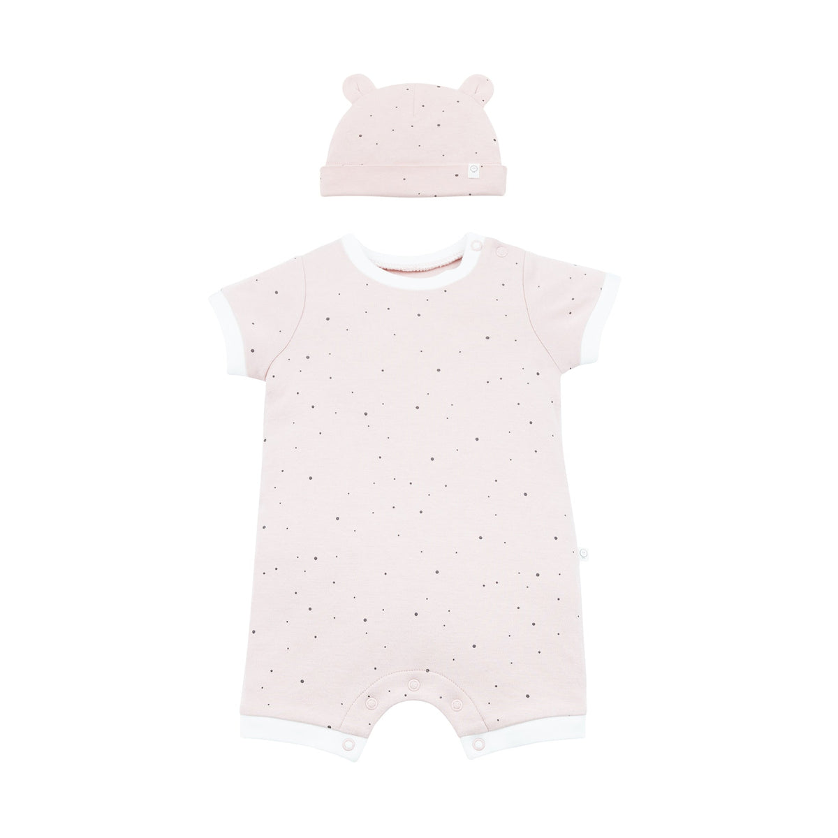 Baby Bear Hat & Summer Sleepsuit Set
