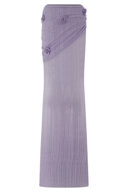 Orianna Orchid Knit Maxi Skirt - Orchid